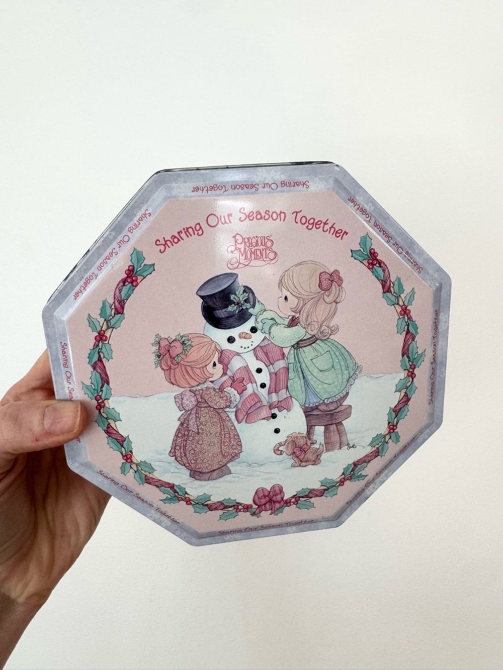 Vintage 90’s Precious Moments 'Sharing Our Season Together' Holiday Tin